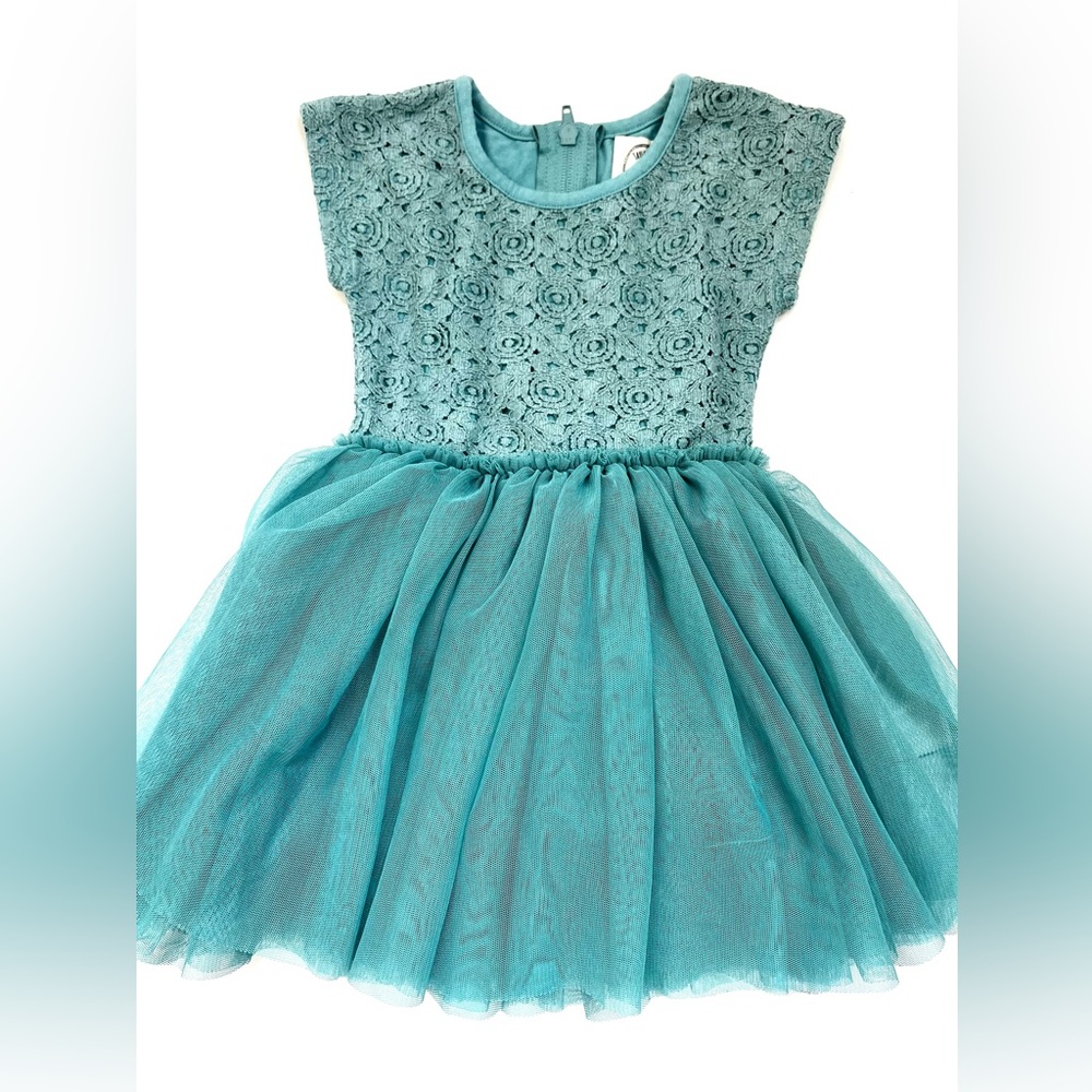 Taylor Joelle size 2T Elegant Blue Lace Dress